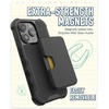 image:imageSmartish iPhone 15 Pro Protective Case with Wallet for MagSafe iPhones  Gripzilla  Magsafe Compatible Heavy Duty Armor Grip Cover  Detachable Magnetic Credit Card Holder  Black Tie AffairiPhone 15 Pro
