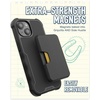 image:imageSmartish iPhone 15 Pro Protective Case with Wallet for MagSafe iPhones  Gripzilla  Magsafe Compatible Heavy Duty Armor Grip Cover  Detachable Magnetic Credit Card Holder  Black Tie AffairiPhone 15