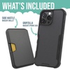 image:imageSmartish iPhone 15 Pro Slim Case with Wallet for MagSafe iPhones  Gripmunk  Magsafe Compatible Thin Grip Cover  Detachable Magnetic Credit Card Holder  Black Tie AffairMagSafe Armor Case