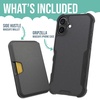 image:imageSmartish iPhone 15 Pro Slim Case with Wallet for MagSafe iPhones  Gripmunk  Magsafe Compatible Thin Grip Cover  Detachable Magnetic Credit Card Holder  Black Tie AffairMagSafe Armor Case