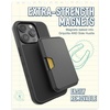 image:imageSmartish iPhone 15 Pro Slim Case with Wallet for MagSafe iPhones  Gripmunk  Magsafe Compatible Thin Grip Cover  Detachable Magnetic Credit Card Holder  Black Tie AffairMagSafe Case