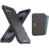 image:imageSmartish iPhone 15 Pro Slim Case with Wallet for MagSafe iPhones  Gripmunk  Magsafe Compatible Thin Grip Cover  Detachable Magnetic Credit Card Holder  Black Tie AffairMagSafe Armor Case