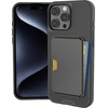 image:imageSmartish iPhone 15 Pro Slim Case with Wallet for MagSafe iPhones  Gripmunk  Magsafe Compatible Thin Grip Cover  Detachable Magnetic Credit Card Holder  Black Tie AffairMagSafe Case