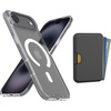 image:imageSmartish iPhone 16 Plus Magnetic Case with MagSafe Wallet  Gripmunk  Magsafe Compatible Thin Grip Cover  Detachable Magnetic Credit Card Holder  Black Tie AffairMagSafe Clear Case