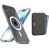 image:imageSmartish iPhone 16 Plus Magnetic Case with MagSafe Wallet  Gripmunk  Magsafe Compatible Thin Grip Cover  Detachable Magnetic Credit Card Holder  Black Tie AffairMagSafe Clear Case