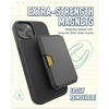 image:imageSmartish iPhone 16 Plus Magnetic Case with MagSafe Wallet  Gripmunk  Magsafe Compatible Thin Grip Cover  Detachable Magnetic Credit Card Holder  Black Tie AffairMagSafe Case