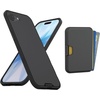 image:imageSmartish iPhone 16 Plus Magnetic Case with MagSafe Wallet  Gripmunk  Magsafe Compatible Thin Grip Cover  Detachable Magnetic Credit Card Holder  Black Tie AffairMagSafe Case