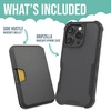 image:imageSmartish iPhone 16 Plus Magnetic Case with MagSafe Wallet  Gripmunk  Magsafe Compatible Thin Grip Cover  Detachable Magnetic Credit Card Holder  Black Tie AffairMagSafe Armor Case