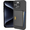 image:imageSmartish iPhone 16 Plus Magnetic Case with MagSafe Wallet  Gripmunk  Magsafe Compatible Thin Grip Cover  Detachable Magnetic Credit Card Holder  Black Tie AffairMagSafe Case