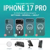 image:imageSmartish iPhone 16 Plus Magnetic Case with MagSafe Wallet  Gripmunk  Magsafe Compatible Thin Grip Cover  Detachable Magnetic Credit Card Holder  Black Tie AffairMagSafe Clear Case