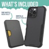 image:imageSmartish iPhone 16 Plus Magnetic Case with MagSafe Wallet  Gripmunk  Magsafe Compatible Thin Grip Cover  Detachable Magnetic Credit Card Holder  Black Tie AffairMagSafe Armor Case