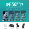 image:imageSmartish iPhone 17 MagSafe Clear Case  Gripmunk Magnetic Slim Case Lightweight  Protective AntiYellowing Thin Grip Clear Cover for Apple iPhone 17  Clearly Clear  Custom PrintBlue Blossoms MagSafe