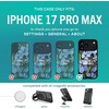 image:imageSmartish iPhone 17 MagSafe Clear Case  Gripmunk Magnetic Slim Case Lightweight  Protective AntiYellowing Thin Grip Clear Cover for Apple iPhone 17  Clearly Clear  Custom PrintBlue Blossoms MagSafe