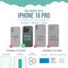 image:imageSmartish iPhone 17 Screen Protector  2Pack Tempered Glass Screen Protectors  Cleaning Kit  Tuff Sheet  9H Easy Install Frame Scratch Resistant CaseFriendly for Apple iPhone 17Screen Protectors  Lens Covers