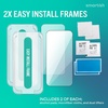 image:imageSmartish iPhone 17 Screen Protector  2Pack Tempered Glass Screen Protectors  Cleaning Kit  Tuff Sheet  9H Easy Install Frame Scratch Resistant CaseFriendly for Apple iPhone 17Screen Protectors