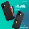 image:imageSmartish iPhone 17 Wallet Case  Phone Grip Finger Loop  Wallet Slayer Vol 1 Slim  Protective Credit Card Holder  Pop Out Ring Kickstand for Apple iPhone 17  Black Tie AffairiPhone 17