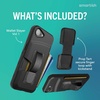image:imageSmartish iPhone 17 Wallet Case  Phone Grip Finger Loop  Wallet Slayer Vol 1 Slim  Protective Credit Card Holder  Pop Out Ring Kickstand for Apple iPhone 17  Black Tie AffairiPhone 17e16e