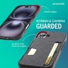 image:imageSmartish iPhone 17 Wallet Case  Phone Grip Finger Loop  Wallet Slayer Vol 2 Slim  Protective Credit Card Holder  Pop Out Ring Kickstand for Apple iPhone 17  Black Tie Affair