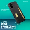 image:imageSmartish iPhone 17 Wallet Case  Phone Grip Finger Loop  Wallet Slayer Vol 2 Slim  Protective Credit Card Holder  Pop Out Ring Kickstand for Apple iPhone 17  Black Tie Affair