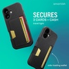 image:imageSmartish iPhone 17 Wallet Case  Phone Wristlet  Slim  Protective Phone Case Credit Card Holder  Detachable Wrist Strap Loop for Apple iPhone 17  Black Tie Affair
