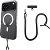 image:imageSmartish iPhone 17e16e MagSafe Case with Crossbody Lanyard Strap  Gripmunk  Slim  Protective Magnetic Slim Case with Universal Detachable Shoulder Neck Strap  Black Tie AffairMagSafe Clear Case