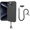 image:imageSmartish iPhone 17e16e MagSafe Case with Crossbody Lanyard Strap  Gripmunk  Slim  Protective Magnetic Slim Case with Universal Detachable Shoulder Neck Strap  Black Tie AffairMagSafe Case
