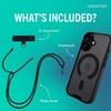 image:imageSmartish iPhone 17e16e MagSafe Case with Crossbody Lanyard Strap  Gripmunk  Slim  Protective Magnetic Slim Case with Universal Detachable Shoulder Neck Strap  Black Tie AffairMagSafe Clear Case