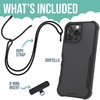 image:imageSmartish iPhone 17e16e MagSafe Case with Crossbody Lanyard Strap  Gripmunk  Slim  Protective Magnetic Slim Case with Universal Detachable Shoulder Neck Strap  Black Tie AffairMagSafe Armor Case