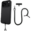 image:imageSmartish iPhone 17e16e MagSafe Case with Crossbody Lanyard Strap  Gripmunk  Slim  Protective Magnetic Slim Case with Universal Detachable Shoulder Neck Strap  Black Tie AffairMagSafe Case