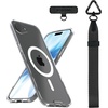 image:imageSmartish iPhone 17e16e MagSafe Case with Crossbody Lanyard Strap  Gripmunk  Slim  Protective Magnetic Slim Case with Universal Detachable Shoulder Neck Strap  Black Tie AffairMagSafe Clear Case