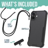 image:imageSmartish iPhone 17e16e MagSafe Case with Crossbody Lanyard Strap  Gripmunk  Slim  Protective Magnetic Slim Case with Universal Detachable Shoulder Neck Strap  Black Tie AffairMagSafe Armor Case