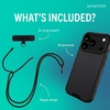 image:imageSmartish iPhone 17e16e MagSafe Case with Crossbody Lanyard Strap  Gripmunk  Slim  Protective Magnetic Slim Case with Universal Detachable Shoulder Neck Strap  Black Tie AffairMagSafe Case