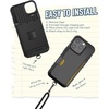 image:imageSmartish iPhone 17e16e MagSafe Case with Crossbody Lanyard Strap  Gripmunk  Slim  Protective Magnetic Slim Case with Universal Detachable Shoulder Neck Strap  Black Tie AffairWallet Case