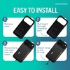 image:imageSmartish iPhone 17e16e MagSafe Case with Crossbody Lanyard Strap  Gripmunk  Slim  Protective Magnetic Slim Case with Universal Detachable Shoulder Neck Strap  Black Tie AffairWallet Case