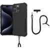 image:imageSmartish iPhone 17e16e MagSafe Case with Crossbody Lanyard Strap  Gripmunk  Slim  Protective Magnetic Slim Case with Universal Detachable Shoulder Neck Strap  Black Tie AffairMagSafe Armor Case