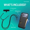 image:imageSmartish iPhone 17e16e MagSafe Case with Crossbody Lanyard Strap  Gripmunk  Slim  Protective Magnetic Slim Case with Universal Detachable Shoulder Neck Strap  Black Tie AffairWallet Case