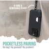 image:imageSmartish iPhone 17e16e MagSafe Case with Crossbody Lanyard Strap  Gripmunk  Slim  Protective Magnetic Slim Case with Universal Detachable Shoulder Neck Strap  Black Tie AffairWallet Case