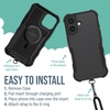 image:imageSmartish iPhone 17e16e MagSafe Case with Crossbody Lanyard Strap  Gripmunk  Slim  Protective Magnetic Slim Case with Universal Detachable Shoulder Neck Strap  Black Tie AffairMagSafe Armor Case