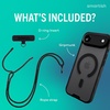 image:imageSmartish iPhone 17e16e MagSafe Case with Crossbody Lanyard Strap  Gripmunk  Slim  Protective Magnetic Slim Case with Universal Detachable Shoulder Neck Strap  Black Tie AffairMagSafe Clear Case