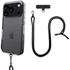 image:imageSmartish iPhone 17e16e MagSafe Case with Crossbody Lanyard Strap  Gripmunk  Slim  Protective Magnetic Slim Case with Universal Detachable Shoulder Neck Strap  Black Tie AffairMagSafe Clear Case