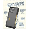 image:imageSmartish iPhone 17e16e MagSafe Case with Crossbody Lanyard Strap  Gripmunk  Slim  Protective Magnetic Slim Case with Universal Detachable Shoulder Neck Strap  Black Tie AffairWallet Case