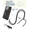image:imageSmartish iPhone 17e16e MagSafe Case with Crossbody Lanyard Strap  Gripmunk  Slim  Protective Magnetic Slim Case with Universal Detachable Shoulder Neck Strap  Black Tie AffairWallet Case