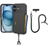 image:imageSmartish iPhone 17e16e MagSafe Case with Crossbody Lanyard Strap  Gripmunk  Slim  Protective Magnetic Slim Case with Universal Detachable Shoulder Neck Strap  Black Tie AffairWallet Case