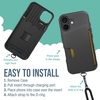image:imageSmartish iPhone 17e16e MagSafe Case with Crossbody Lanyard Strap  Gripmunk  Slim  Protective Magnetic Slim Case with Universal Detachable Shoulder Neck Strap  Black Tie AffairWallet Case