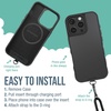 image:imageSmartish iPhone 17e16e MagSafe Case with Crossbody Lanyard Strap  Gripmunk  Slim  Protective Magnetic Slim Case with Universal Detachable Shoulder Neck Strap  Black Tie AffairMagSafe Case