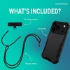 image:imageSmartish iPhone 17e16e MagSafe Case with Crossbody Lanyard Strap  Gripmunk  Slim  Protective Magnetic Slim Case with Universal Detachable Shoulder Neck Strap  Black Tie AffairMagSafe Armor Case