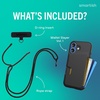 image:imageSmartish iPhone 17e16e MagSafe Case with Crossbody Lanyard Strap  Gripmunk  Slim  Protective Magnetic Slim Case with Universal Detachable Shoulder Neck Strap  Black Tie AffairWallet Case