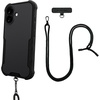 image:imageSmartish iPhone 17e16e MagSafe Case with Crossbody Lanyard Strap  Gripmunk  Slim  Protective Magnetic Slim Case with Universal Detachable Shoulder Neck Strap  Black Tie AffairMagSafe Armor Case