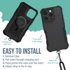 image:imageSmartish iPhone 17e16e MagSafe Case with Crossbody Lanyard Strap  Gripmunk  Slim  Protective Magnetic Slim Case with Universal Detachable Shoulder Neck Strap  Black Tie AffairMagSafe Armor Case