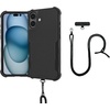 image:imageSmartish iPhone 17e16e MagSafe Case with Crossbody Lanyard Strap  Gripmunk  Slim  Protective Magnetic Slim Case with Universal Detachable Shoulder Neck Strap  Black Tie AffairMagSafe Armor Case